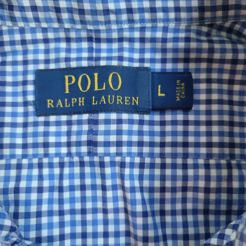 Ralph Lauren Men's Blue Classic button down shirt, size Large like new! Holidays - Picture 4 of 7